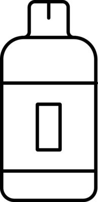 Rounded filled Editable stroke Gas cilinder Icon