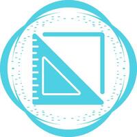 Triangular Ruler Vector Icon