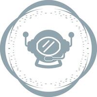 Astronaut Helmet Vector Icon