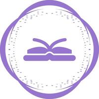 icono de vector de libro abierto