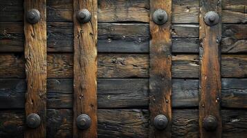 AI generated Pallet wood gives a rustic feel with a rough texture. Wood background. photo