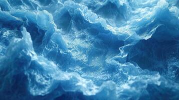AI generated Blue fluid abstract background with high detail for unique texture. photo