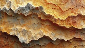 AI generated Natural sandstone surface layers background. Abstract background. photo