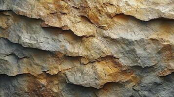 AI generated Natural sandstone surface layers background. Abstract background. photo