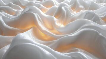 AI generated White silk fabric background. The luxurious fabric textured is very realistic and detailed. photo