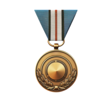 ai généré militaire soldat médaille mérite badge png fichier