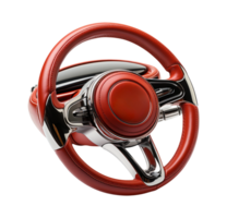 AI generated Car steering wheel png file