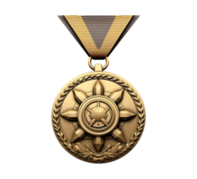 ai generiert Militär- Soldat Medaille verdienen Abzeichen png Datei