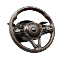 AI generated Car steering wheel png file