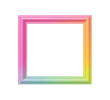 AI generated Photo frame object png file