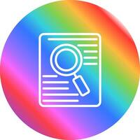 Document Search Vector Icon