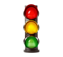 AI generated Traffic stop light object png file