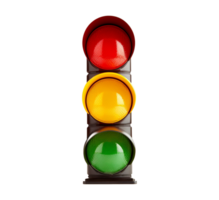 AI generated Traffic stop light object png file