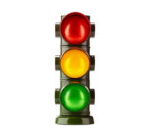 AI generated Traffic stop light object png file