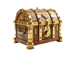 AI generated Pirate chest object png file