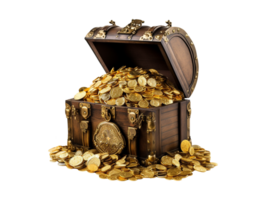 AI generated Pirate chest object png file