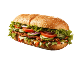 ai généré sandwich Fast food objet png fichier