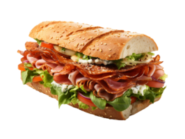 ai généré sandwich Fast food objet png fichier