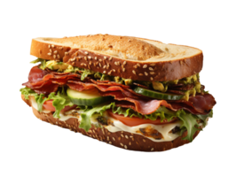 ai généré sandwich Fast food objet png fichier