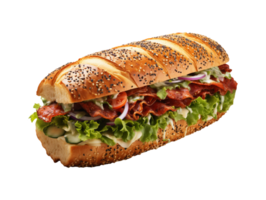 ai generiert Sandwich Fast Food Objekt png Datei