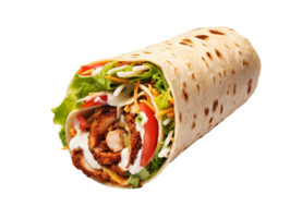AI generated Fastfood wrap object png file