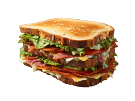 ai generiert Sandwich Fast Food Objekt png Datei