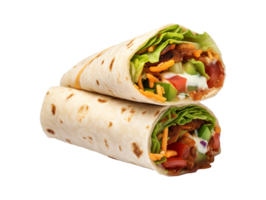 AI generated Fastfood wrap object png file