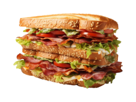 ai généré sandwich Fast food objet png fichier