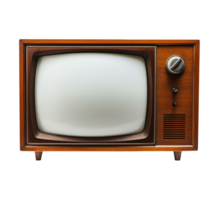 AI generated Old television object png file