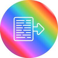 Document Export Vector Icon