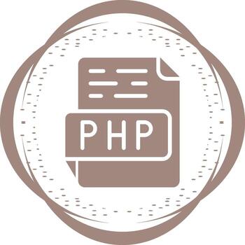 icono de vector de php