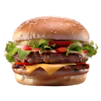 ai generado Fresco sabroso hamburguesa, hamburguesa, ai generado png