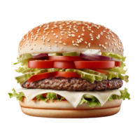 ai generado Fresco sabroso hamburguesa, hamburguesa, ai generado png