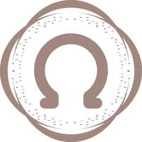 Omega Vector Icon