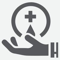 saneamiento iconos, mano y médico hospital iconos, medicación iconos, médico iconos, salud cuidado símbolos, y prima calidad gráfico diseño elementos. moderno señales, lineal pictogramas, vector Arte