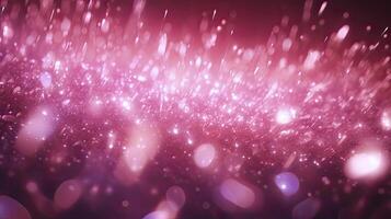 AI generated Pink glow particle abstract bokeh background photorealistic 3d render photo