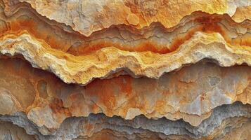 AI generated Natural sandstone surface layers background. Abstract background. photo