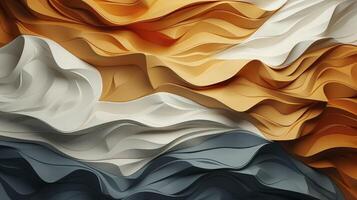 AI generated Crumpled paper texture background. photo