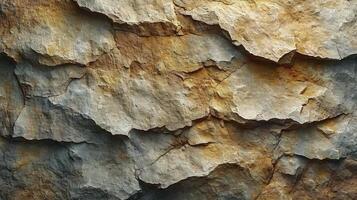 AI generated Natural sandstone surface layers background. Abstract background. photo