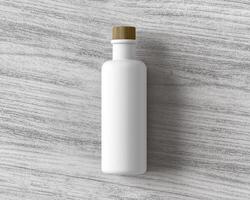 blanco blanco realista agua botella maquetas foto