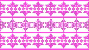 Damask iakt ethnic traditional Fabric textile seamless pattern decorative ornamental pinkl horizontal style. Curtain, carpet, wallpaper, clothing, wrapping, textile vector