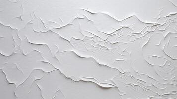 AI generated Glued white paper textured , stuck to white table, random tearing, moderate embossing, photo