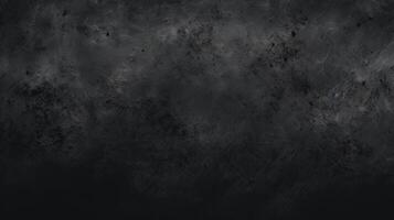 AI generated dark tone vintage dust texture on black background photo