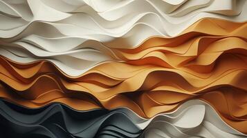 AI generated Crumpled paper texture background. photo