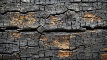 AI generated Old wooden background with interesting cracks and wood grain. top view. photo