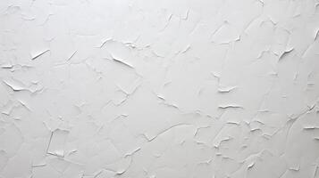 AI generated Glued white paper textured , stuck to white table, random tearing, moderate embossing, photo