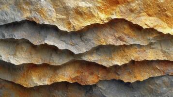 AI generated Natural sandstone surface layers background. Abstract background. photo