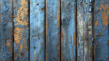 AI generated Timeworn wood planks, each bearing the unique charm of cracks and alluring wood fibers. Old wood background. photo