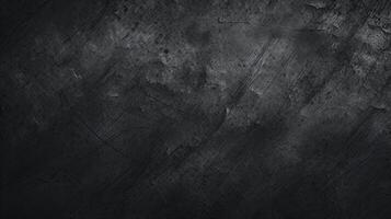 AI generated dark tone vintage dust texture on black background photo