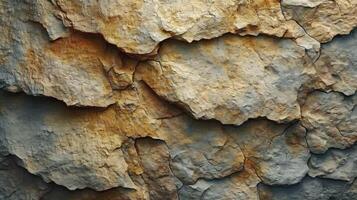 AI generated Natural sandstone surface layers background. Abstract background. photo